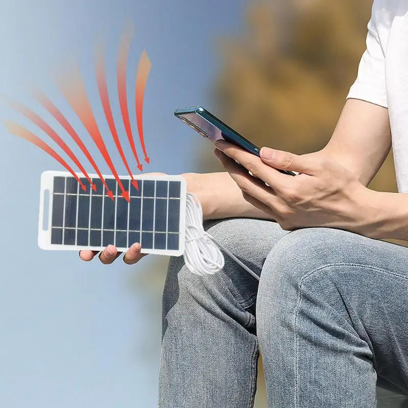 Panel solar portátil para actividades al aire libre, carga automática, células solares de alta eficiencia, ligero y portátil